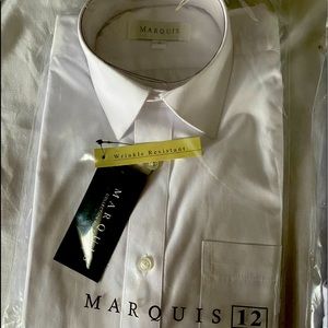 Brand new boys size 12 white dress shirt